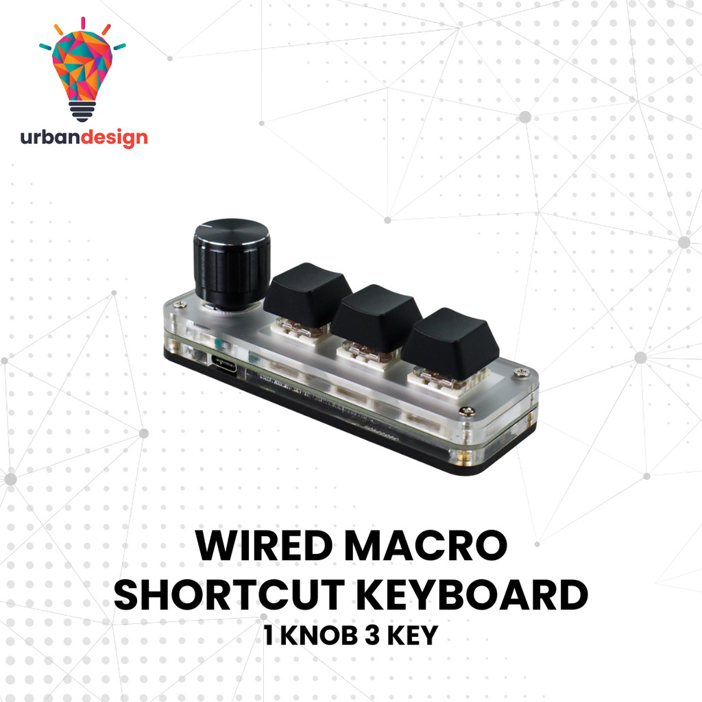 TOMBOL Urbanize Shortcut Macro USB Gaming Mechanical Keyboard 3 Key ...