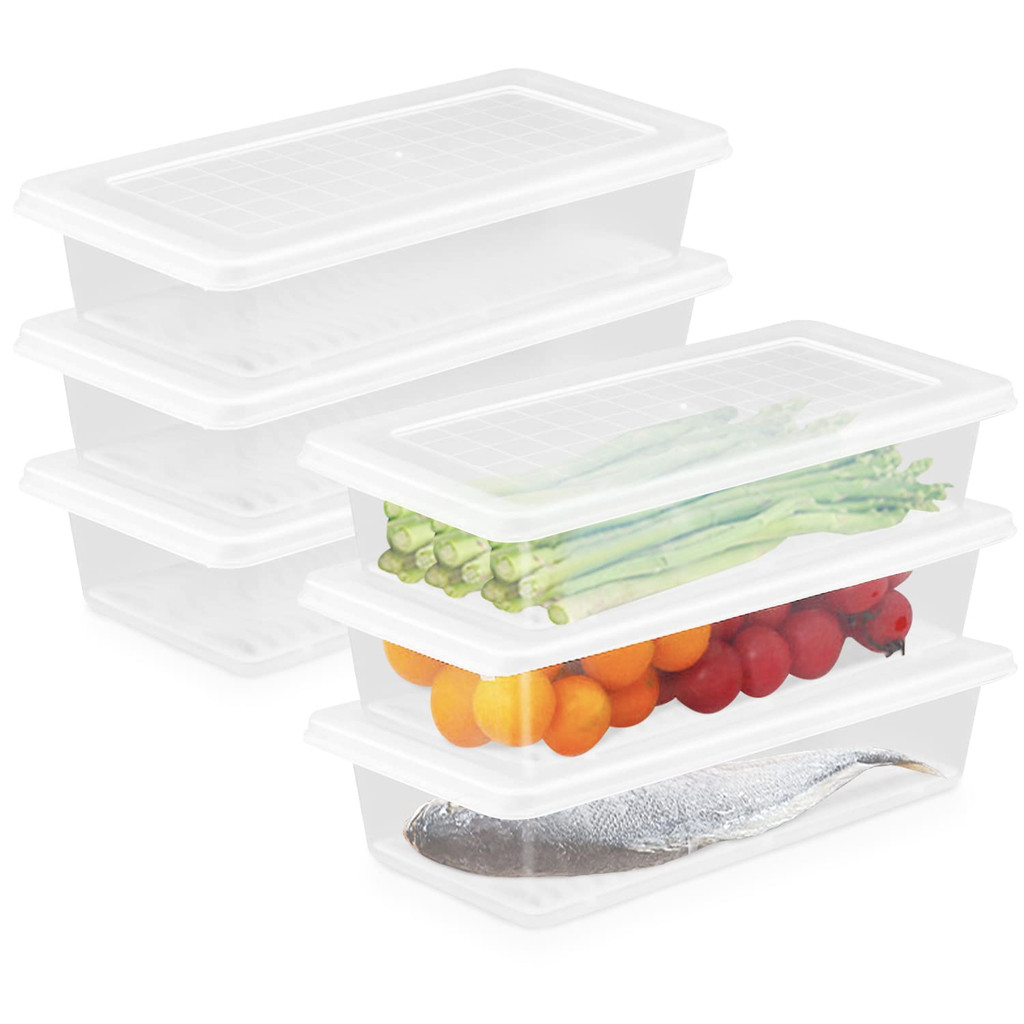 Stackable Portable Freezer Storage Containers - Plastic Food Containers ...