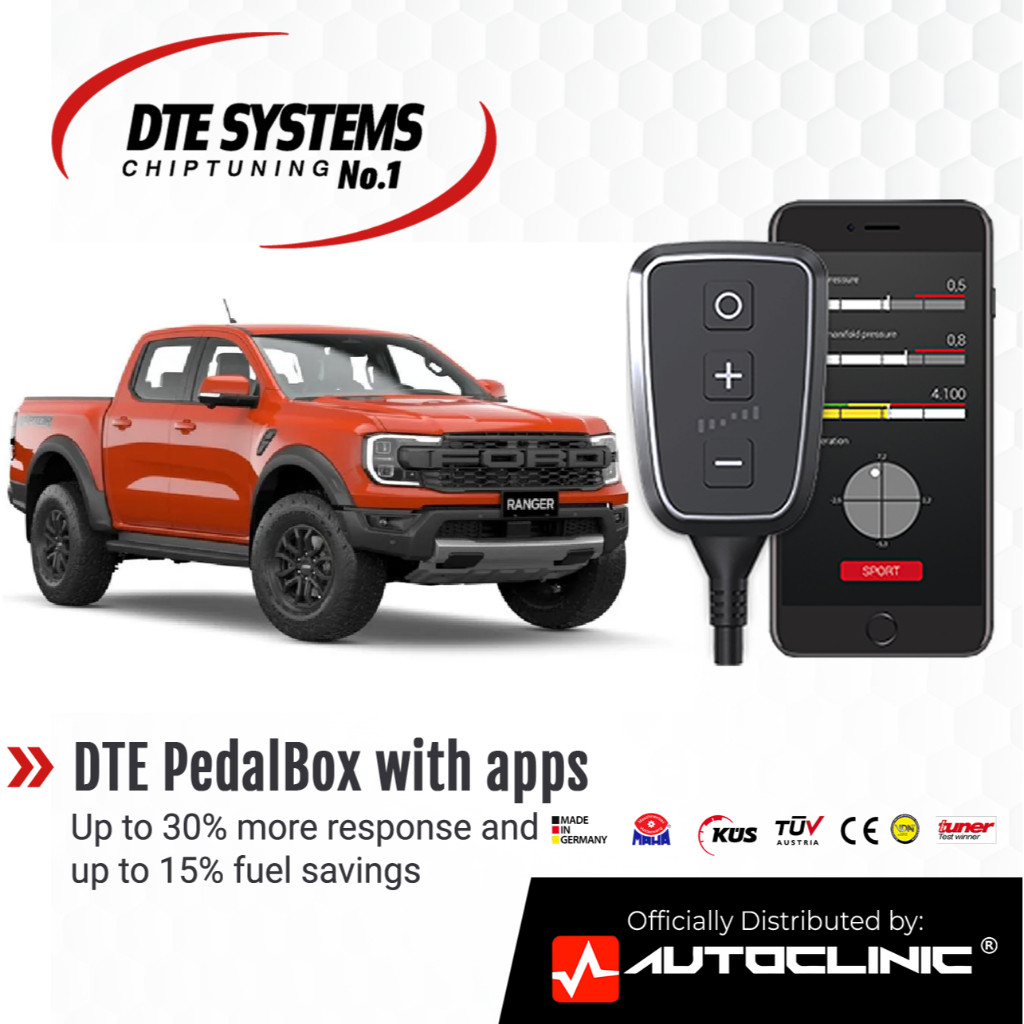 DTE PedalBox+ for Ford Ranger Raptor Next Gen Throttle Controller Phone ...