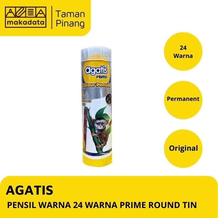 Asaba Bandung- COLOR PENCIL - COLOR PENCIL AGATIS 24 COLORS PRIME ROUND ...