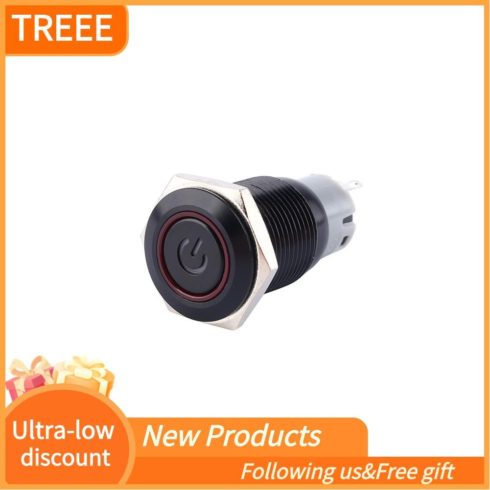 Treee 4 Colors Car 16mm 12V 3A LED Light Lamp Button Toggle Switch ...
