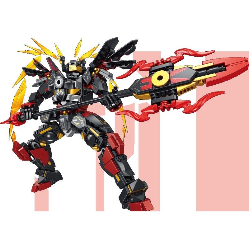 Lu Bu Doomsday Mecha Compatible Lego Building Blocks Romance Of The