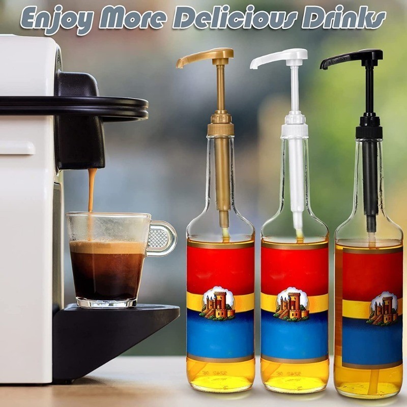10ml Per Pump Free Pump Cover Plastic Syrup Pump for Easy Starbucks ...