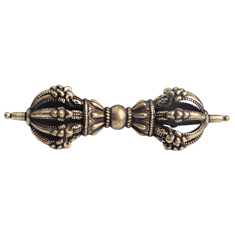 2024 Retro Brass Tibetan Style Vajra Religious Instrument Demon ...