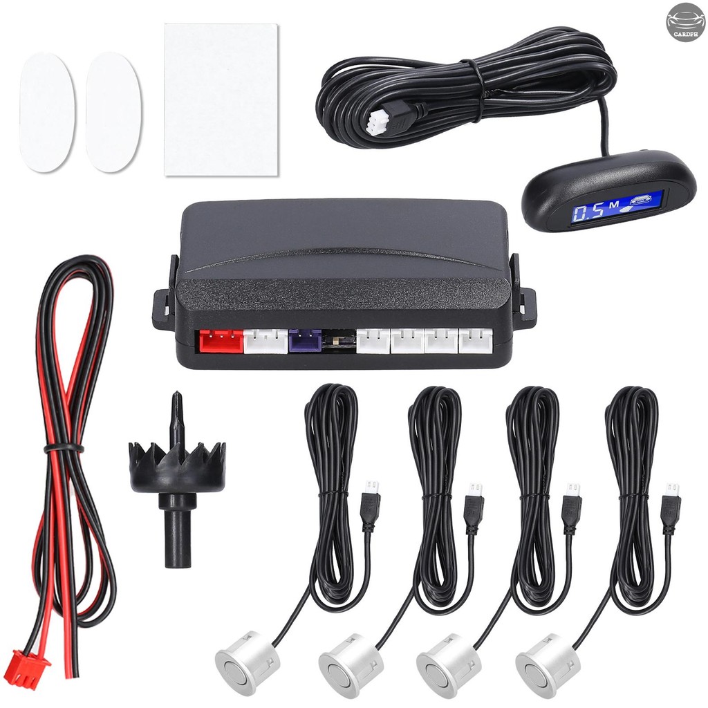 Car Parking Sensor Rear Reversing Radars System with 4 Parking Sensors ...