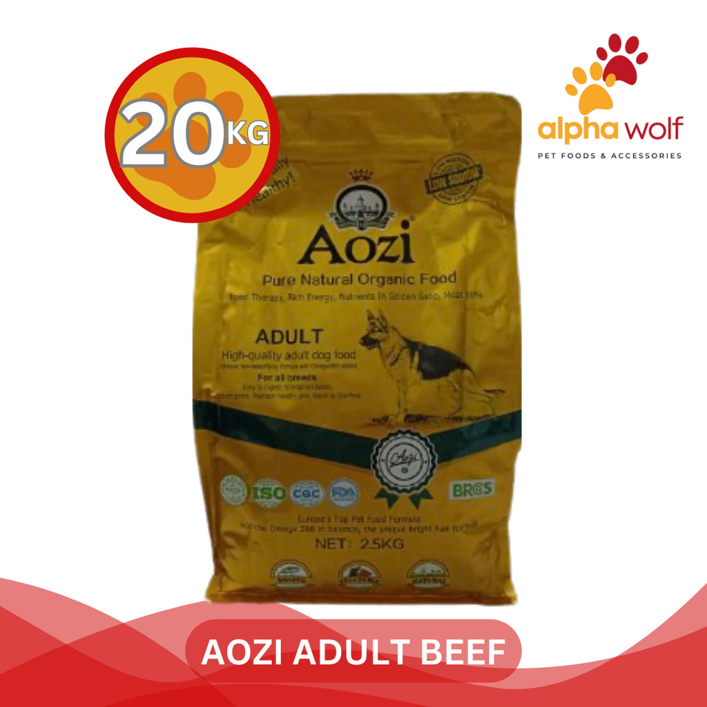 Pro Pet Organic Sack Of Dog Food 20kg Aozi Organic Puppy And