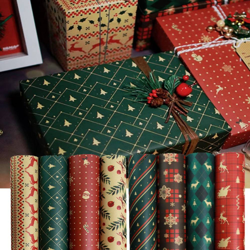 Gift Wrap Krist+ Black 70 x 200 cm 3 x 3 x 70 cm Christmas (50 Units) main image 1