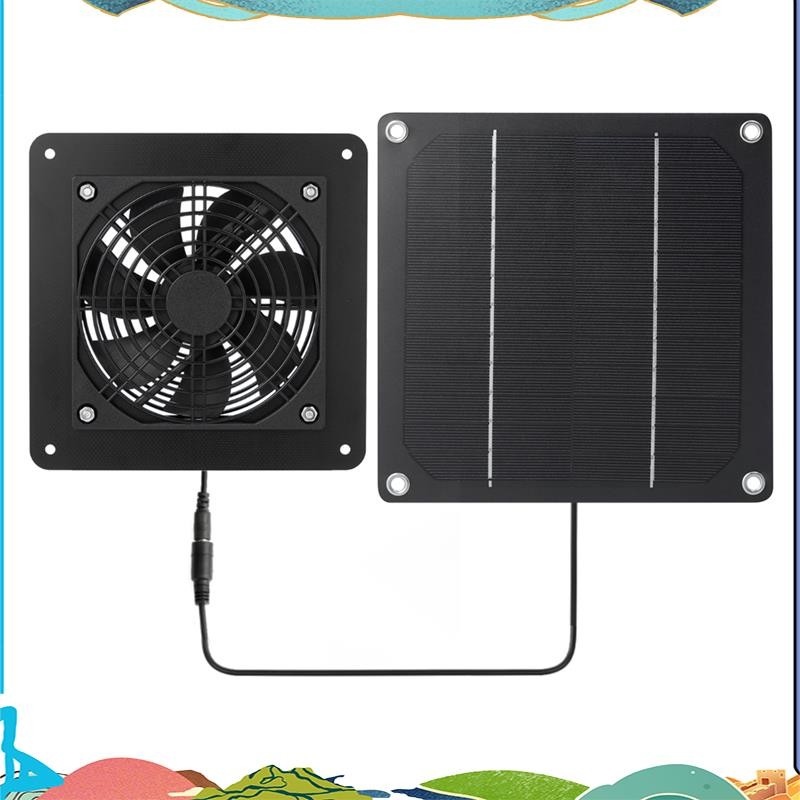 1Set Solar Panel Fan Kit 5W Mini Solar Panel Exhaust Fan Weatherproof ...