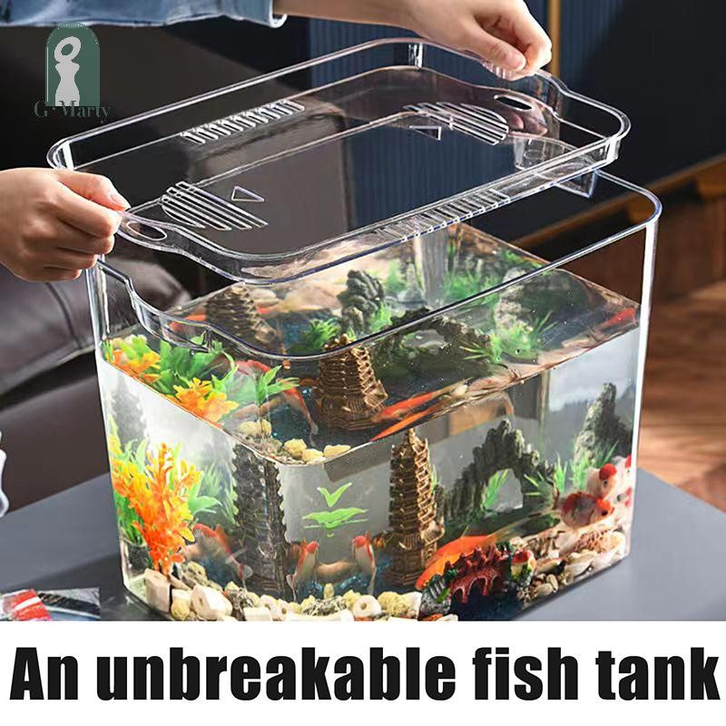 GMARTY Fall Prevention Explosion-proof Fish Transparent PET Desktop ...