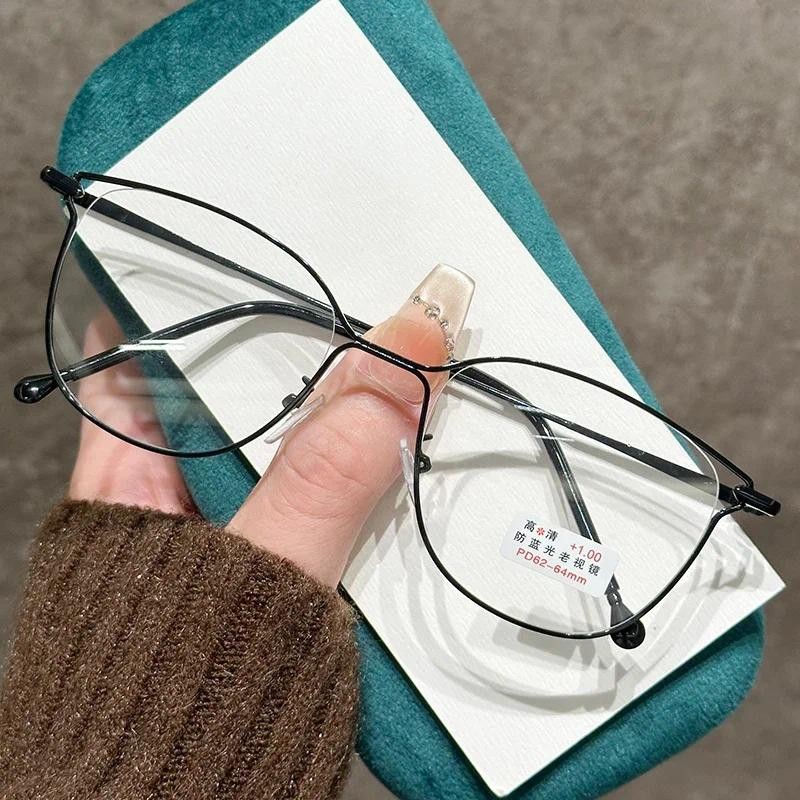 New Korean Version Cat Eye Reading Glasses for Women Fashion Square ...