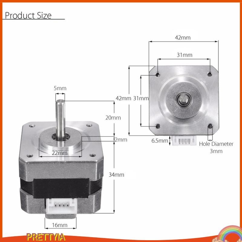 [PrettyiaPH] Nema 17 Bipolar Stepper Step Motor 28N.cm 0.4A 12V 2-Phase ...