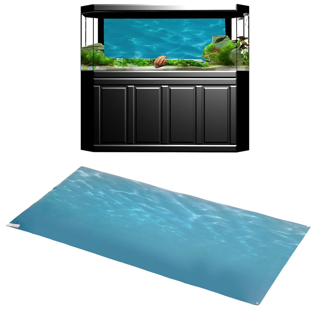 [CSS] Fish Tank Background Sticker PVC Self Adhesive 3D Sea Pattern ...