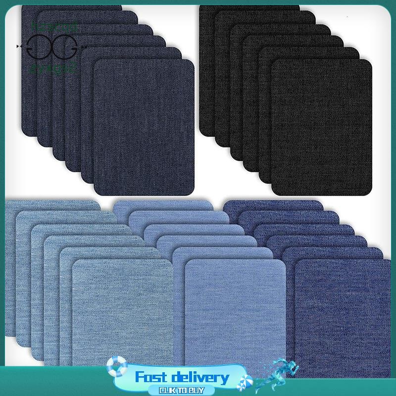【Hzscqdzyxgs2】30 Pieces Iron on Fabric Patches Denim Jean Repair ...