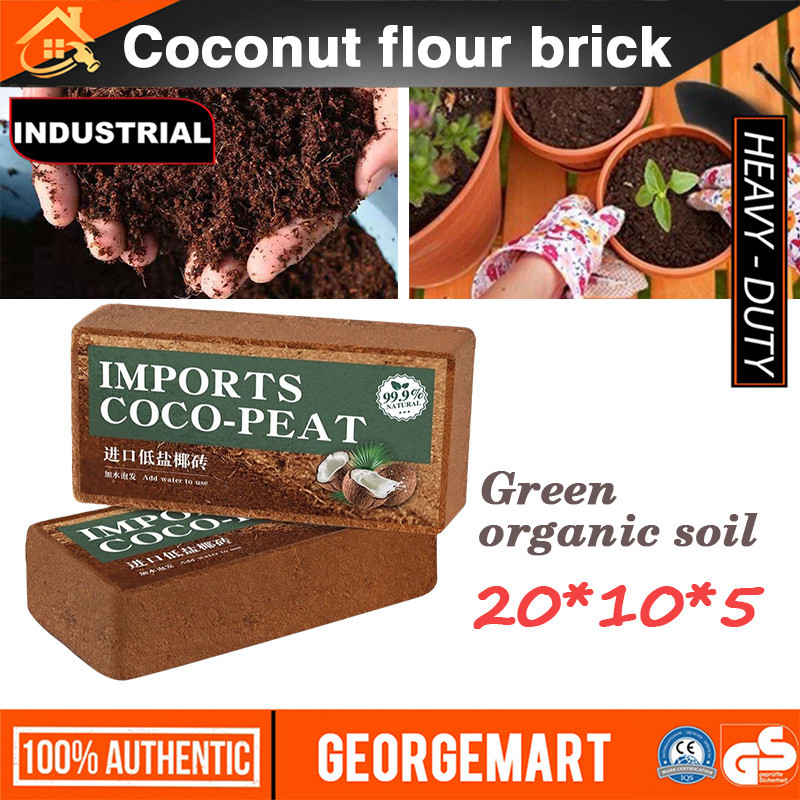 Organic Eco-Friendly Coconut Peat Compressed Coco Bricks Fiber Block ...