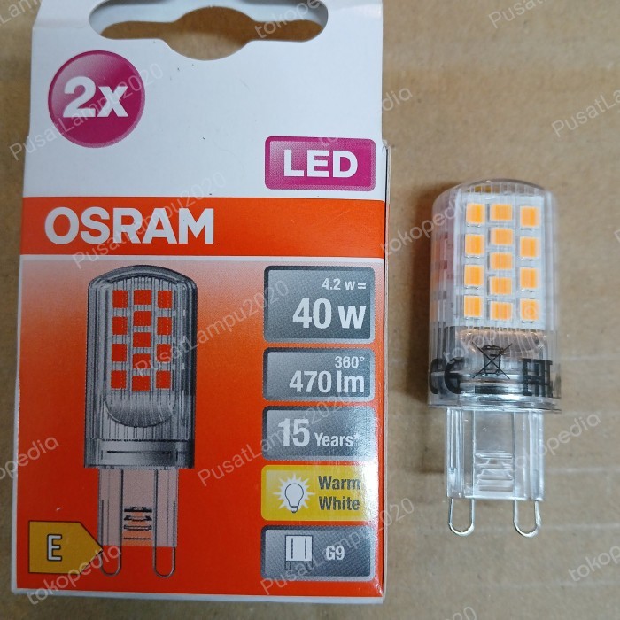 LED Light PIN 40 G9 470lm 4.2w = 40w OSRAM | Shopee Philippines