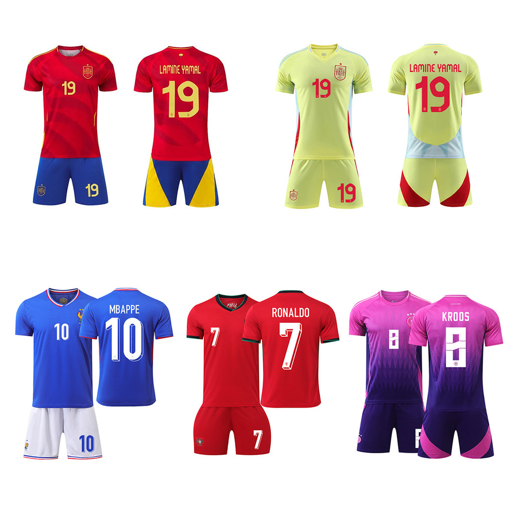 2024 Spain National Team No.19 Yamal Jersey Men's Football Suits