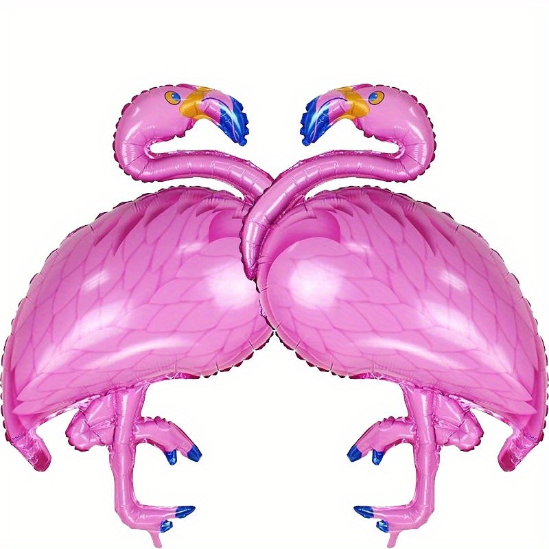 2pcs Giant Pink Flamingo Balloons Foil Helium Flamingo Shaped Animal ...