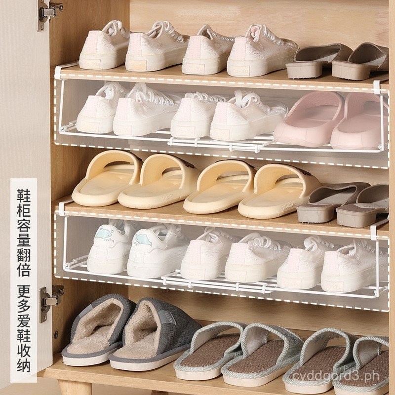 Household Shoe Cabinet Storage Space-Saving Layered Division Plate ...