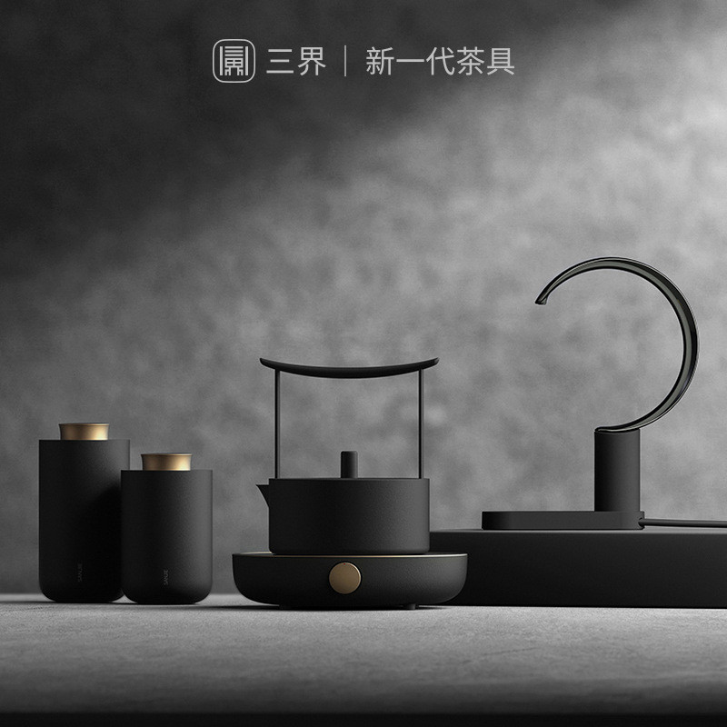 New Sanjie Tea Set Teapot Boiling Water Tea Making Device Electric ...