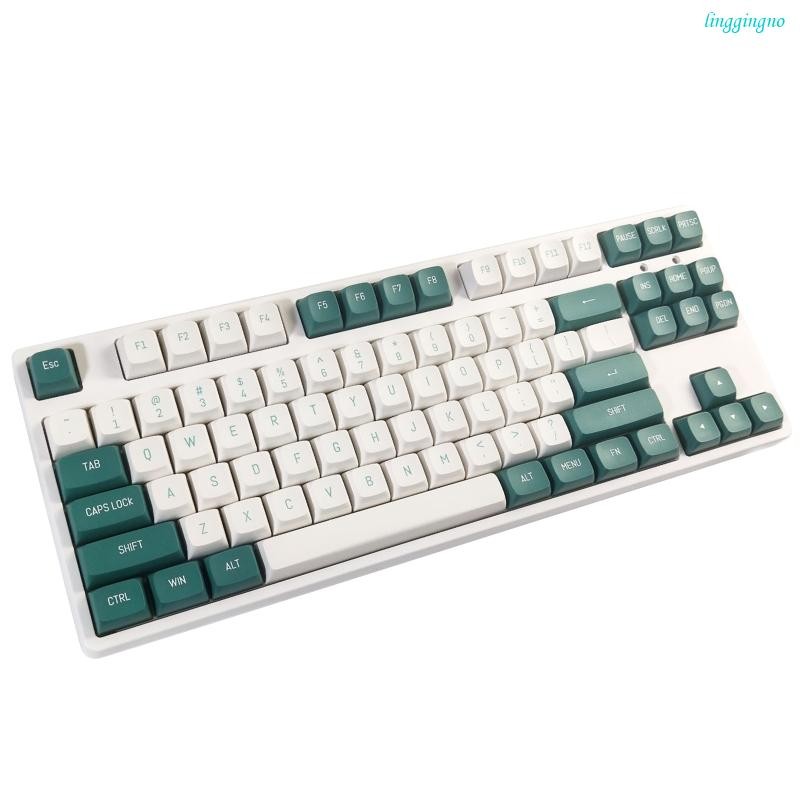 RR Stylish Double Color Keycaps CSA Profile PBT Keycaps English Layout ...