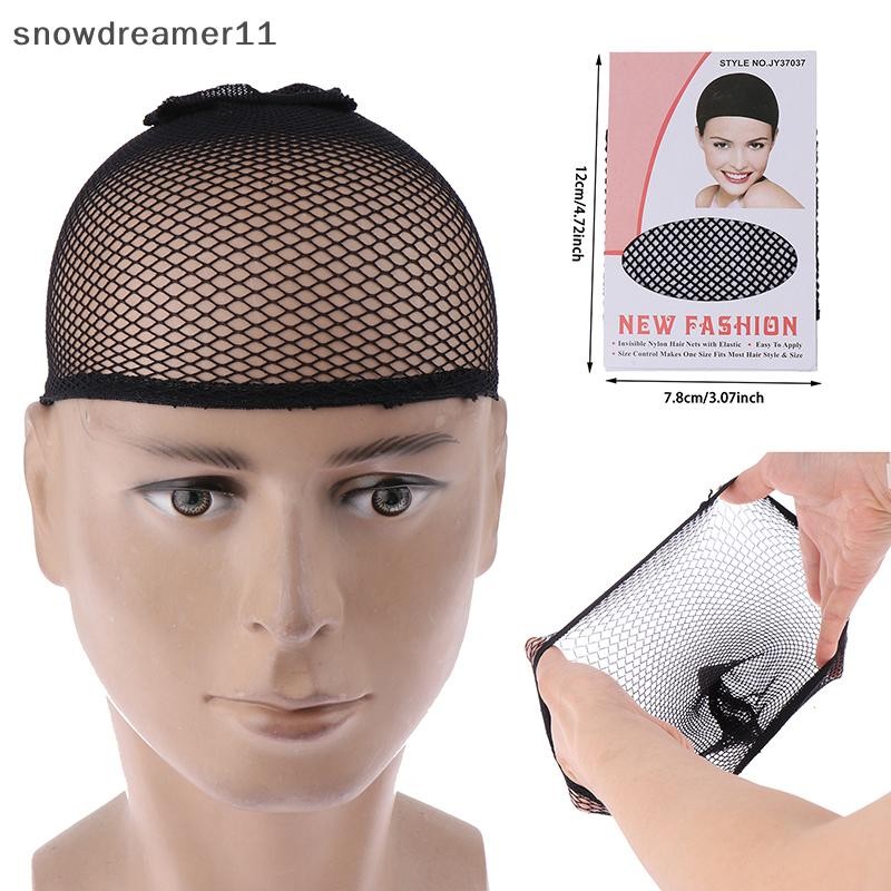 Snph Black Mesh Dome Cap Breathable Glueless Stretchable Spandex Hair ...