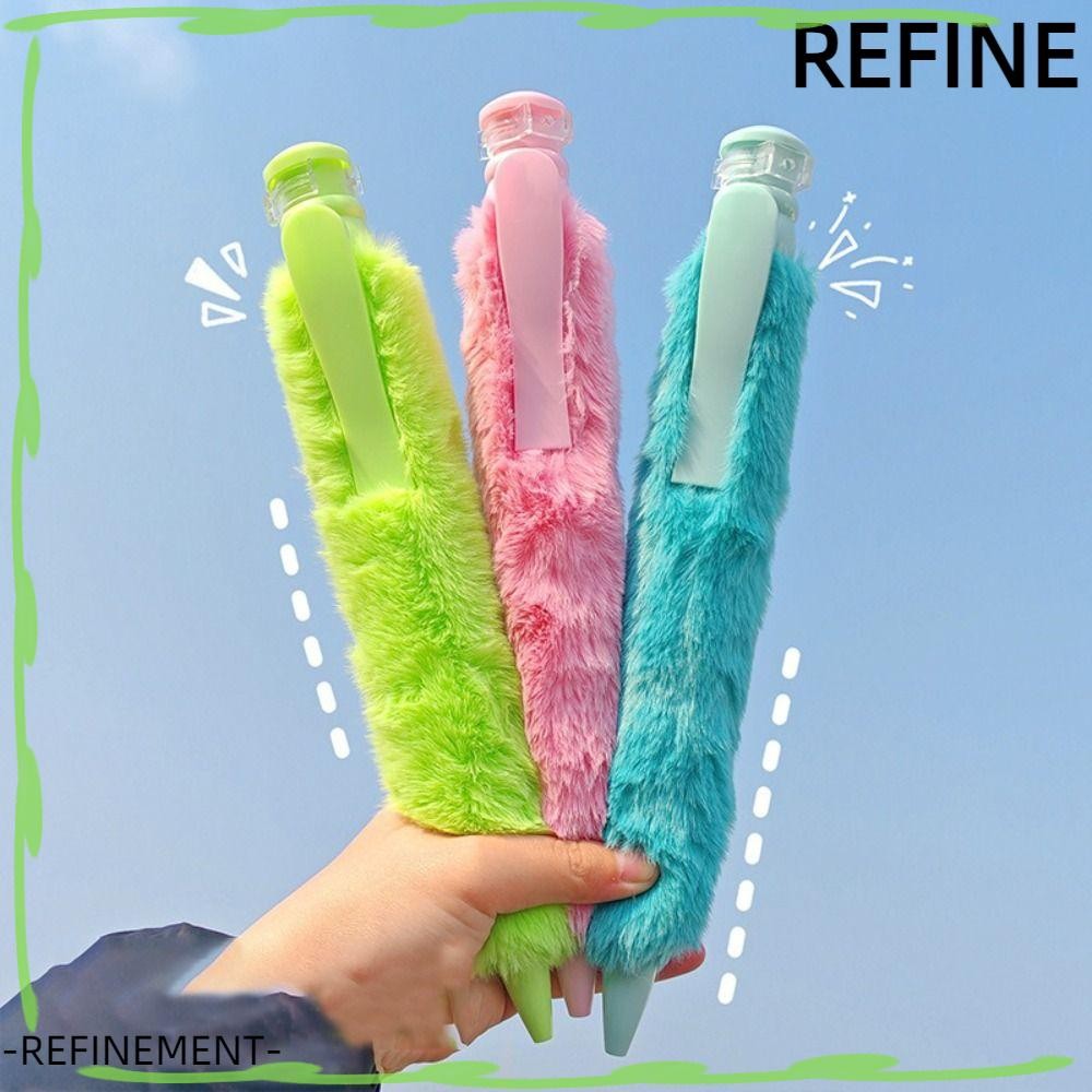 REFINEMENT Big Ballpoint Pen, Plush Plastic Oversize Writting Pen, Fun ...