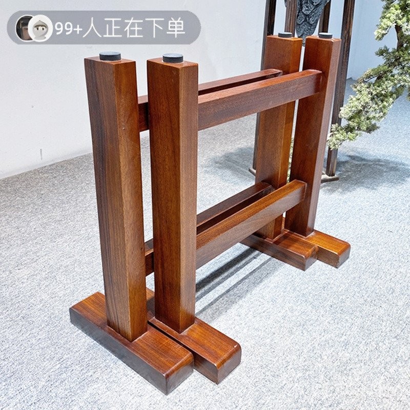 Desk Rock Slab Solid Wood Frame Dining Table Tea Table Thickened Table ...