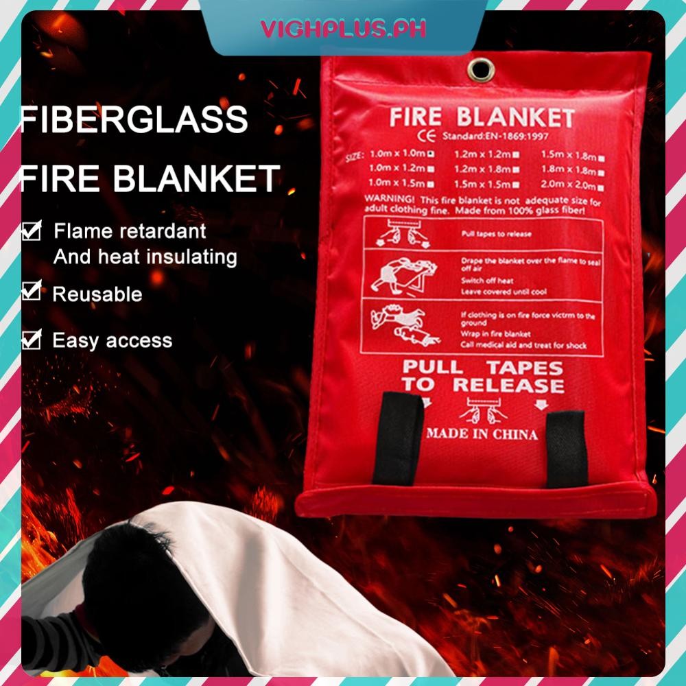 [vighplus.ph] Fire Blanket Emergency Fire Blanket Flame Retardant