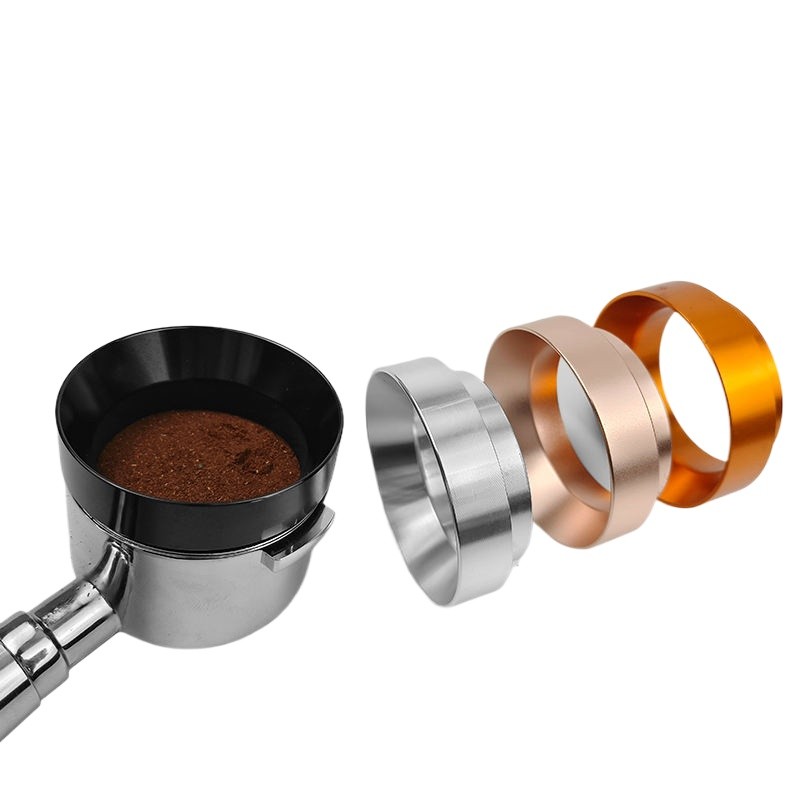 Magnetic anti-flying powder ring Italian coffee handle powder catcher ...