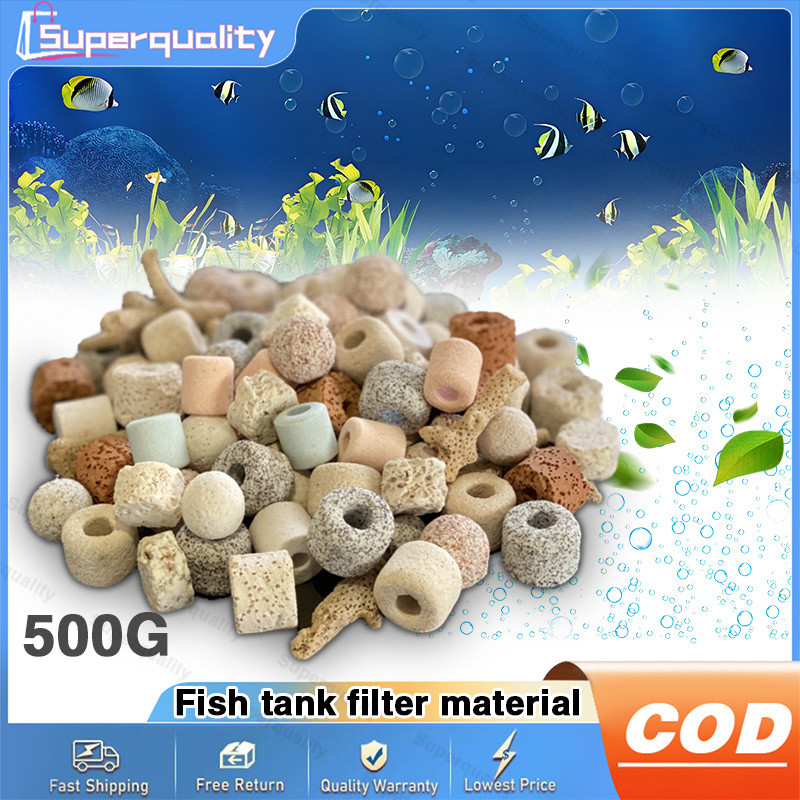 Aquarium 12 in 1 Filter Media Mixed Bio Balls Filter Media with Mesh ...