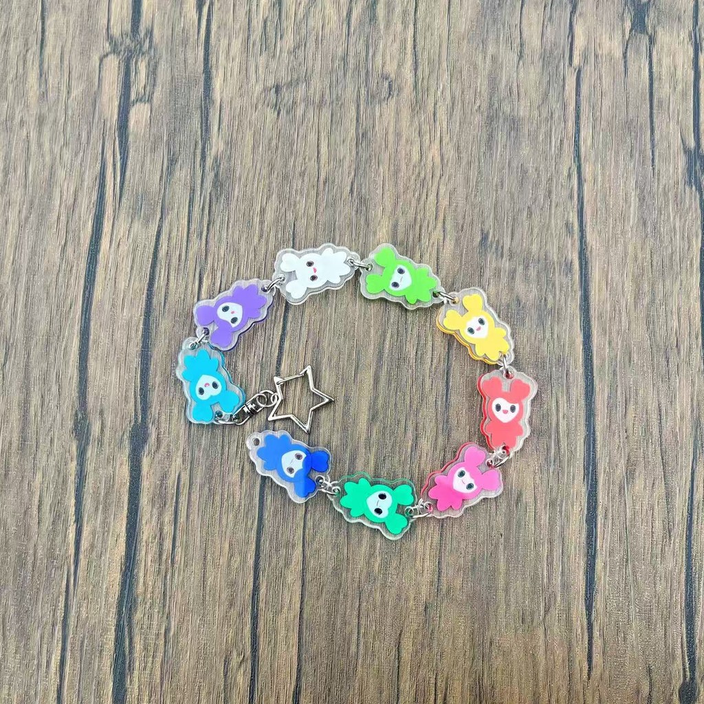 Kpop Idol TWICE Acrylic Charm Keychain Lovely Cute Cartoon Long String ...