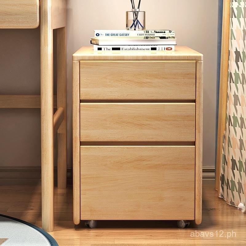 Solid Wood Bedside Table Simple Small Apartment Bedroom Household with ...