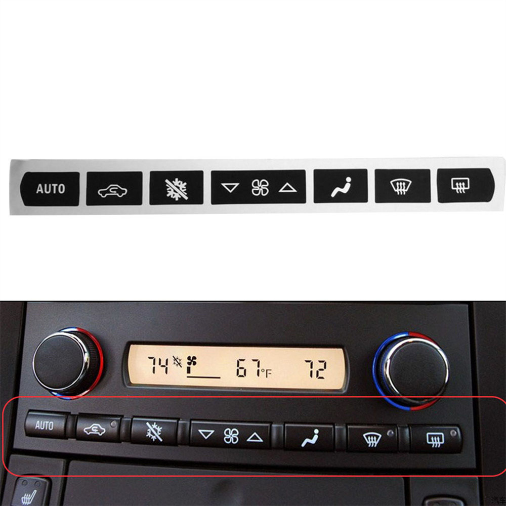 CAReform AC Panel Climate Control Button Repair Decals For Audi A4 B6 B7 2000-2004