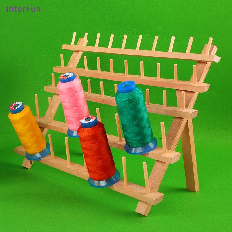 hot Sewing Thread Storage Rack Spool Yarn Holder Home Embroidery Frame ...