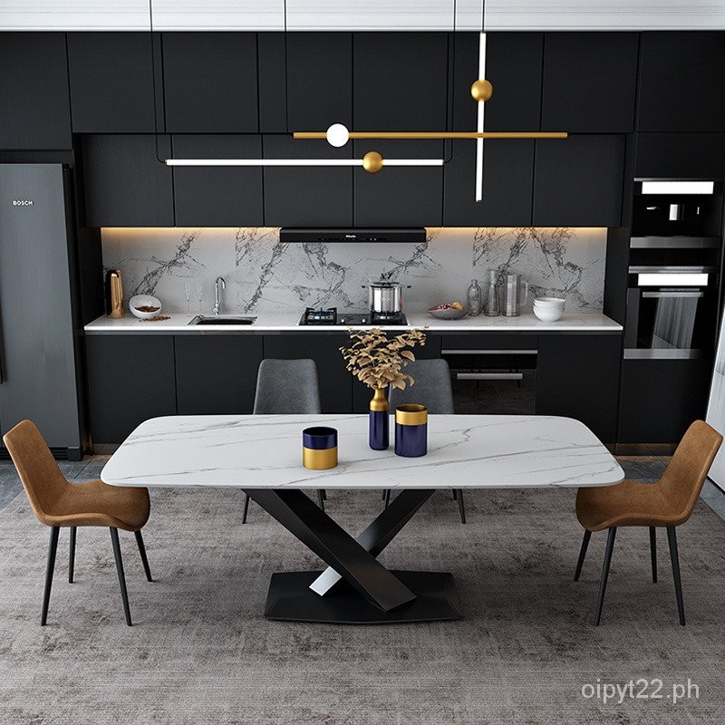 Stunning Minimalist Dining Table And Bench Set image