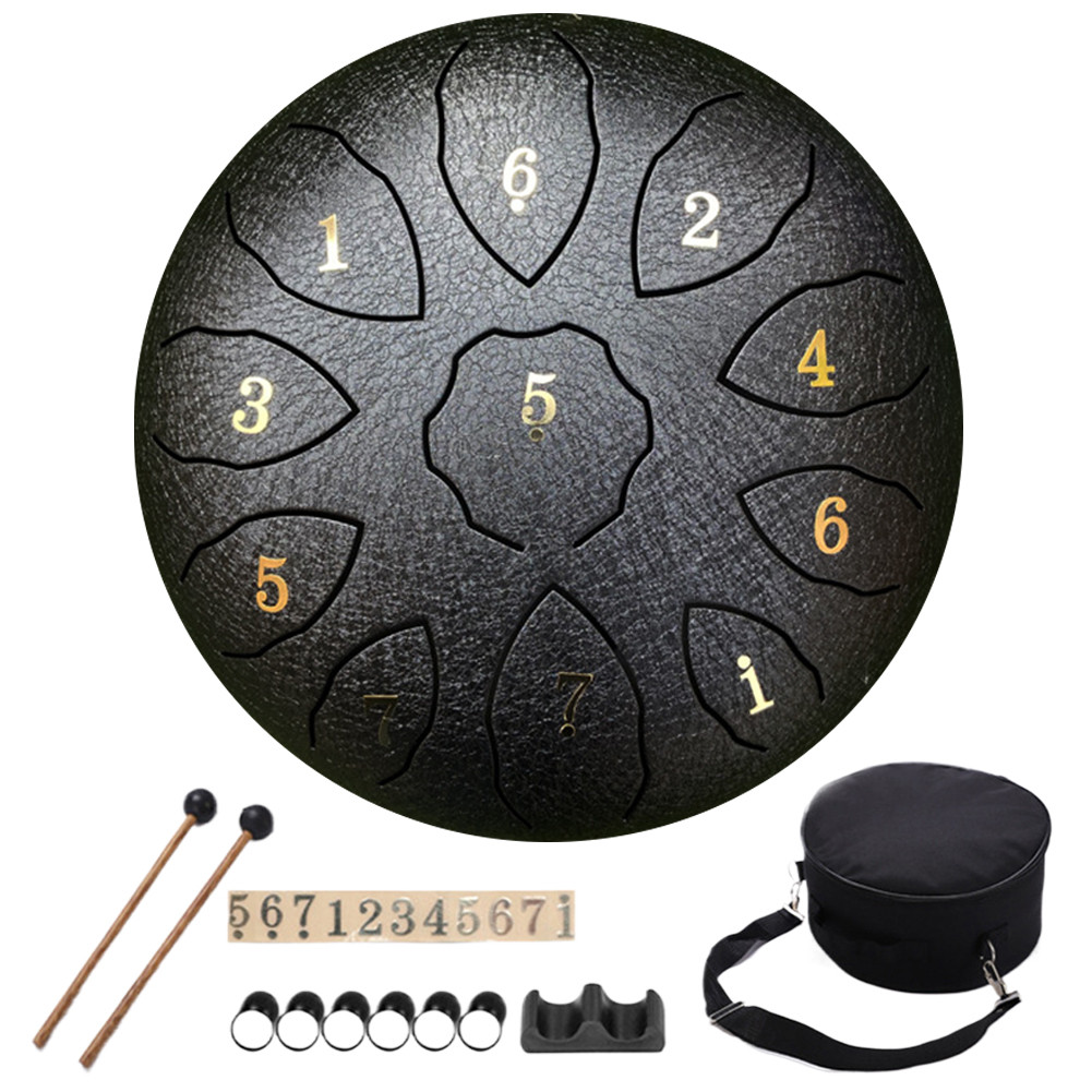 [Sunfayss.ph] 8 Inch 11 Notes Steel Tongue Drum F Key Handpan Drum ...