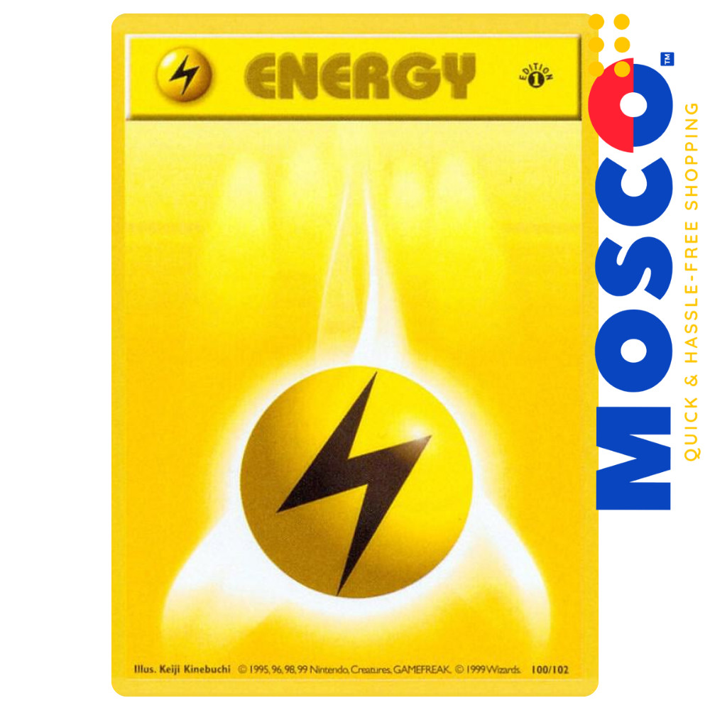 Lightning Basic Energy - 100/102 Base Set 1st Edition | Pokemon TCG ...
