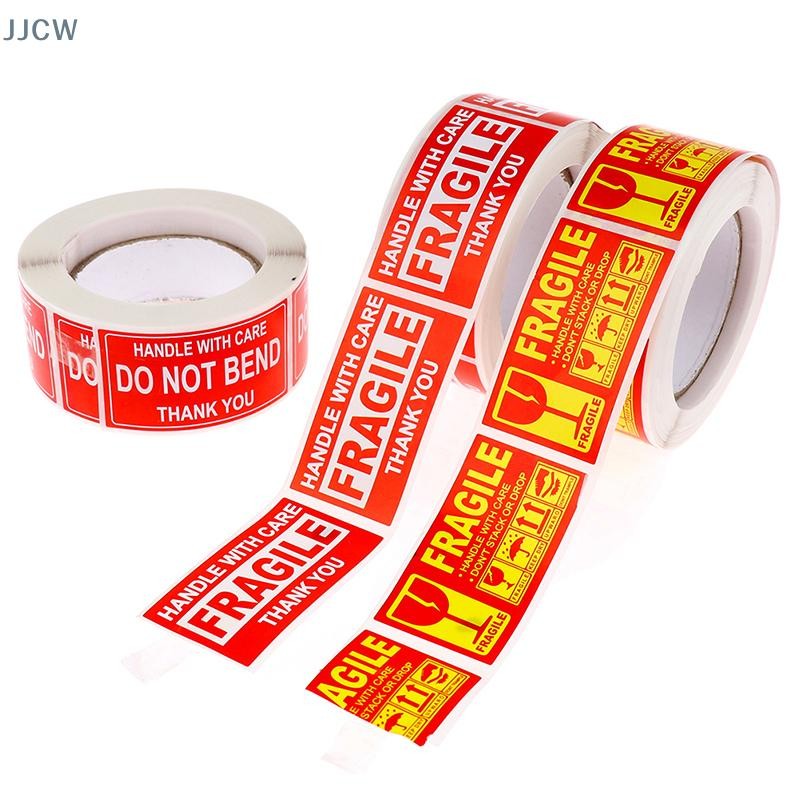 [JJCW] 250pcs/Roll Fragile Stickers Handle with Care Thank You Warning ...
