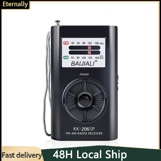 ETE Portable Radio AM FM Battery Operated Radio With Speaker Long Range ...