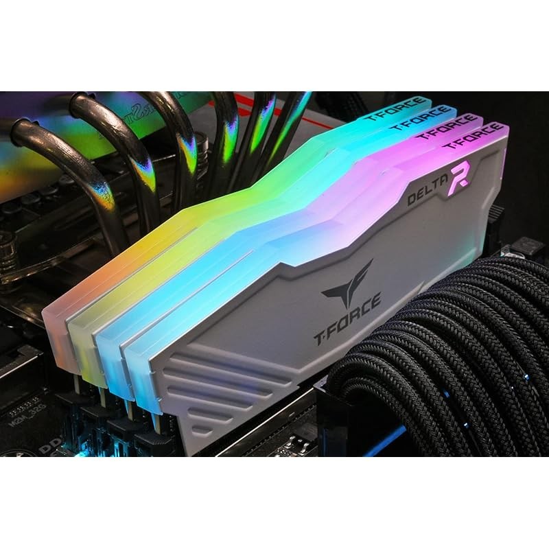 Team RGB WHITE (8-LED model) DDR4 3600Mhz (PC4-28800) 16GBx2 (32GBkit ...