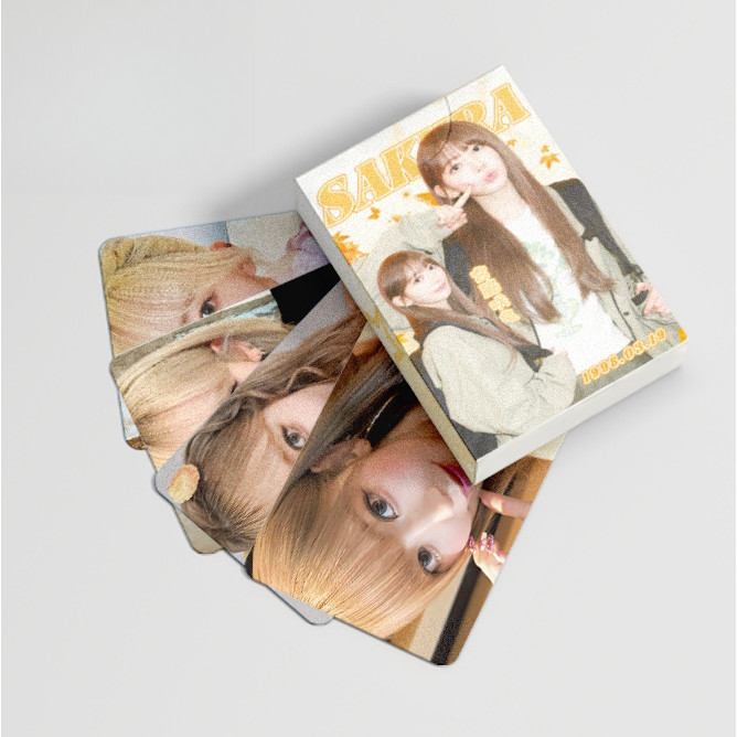 Photocartes LE SSERAFIM – 55 Cartes Différentes – Album PERFECT NIGHT – Cadeau Fan K-pop, Collection