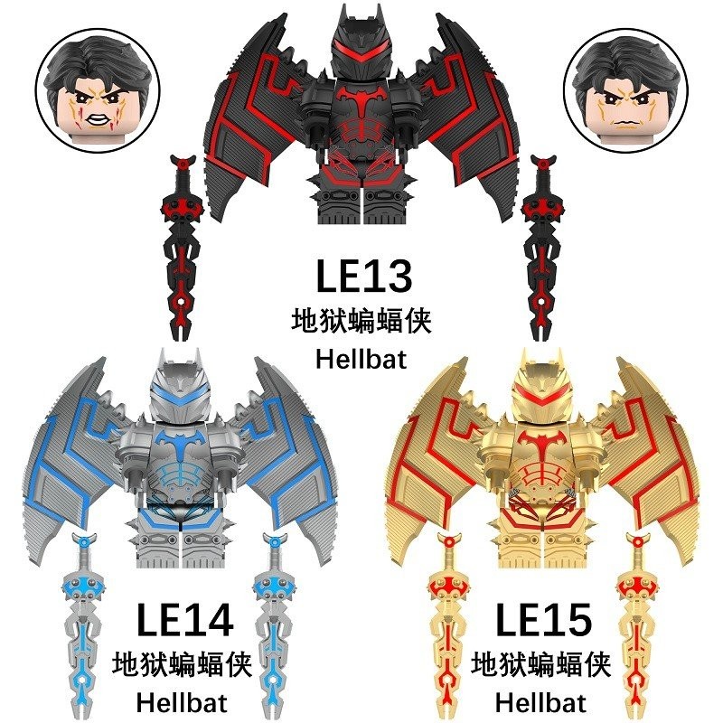 New Product LE Building Blocks DC Superhero Dark Hell Batman Armor with ...