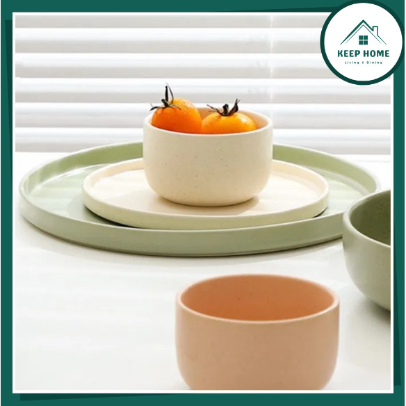 Stoneware Sesame Glaze Tableware Modern Minimalist