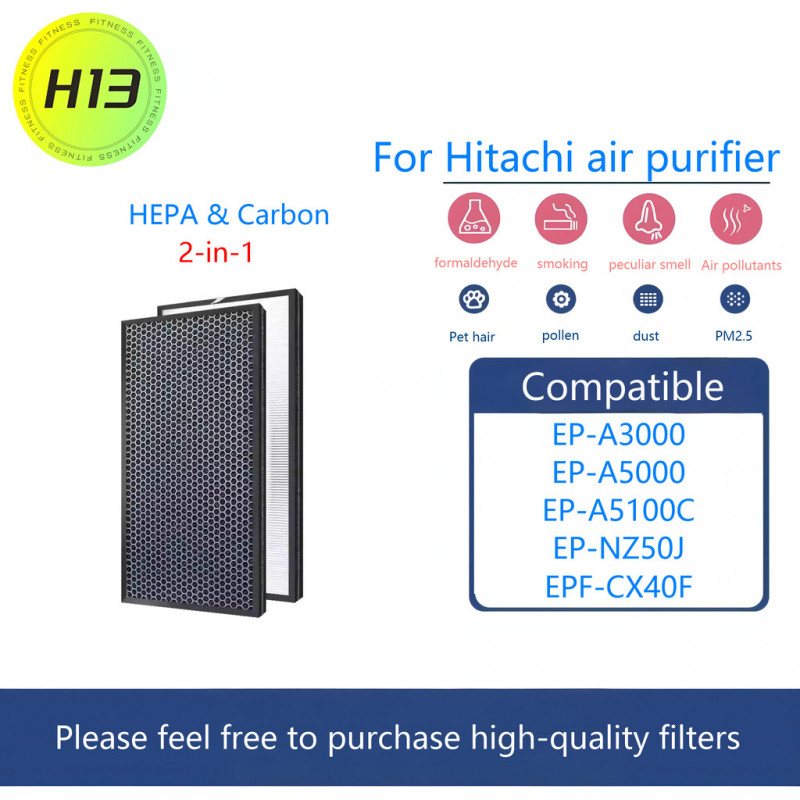 Hitachi air purifier filter EPA3000 EPA5000 EP5100C EP-NZ50J EPF-CX40F ...