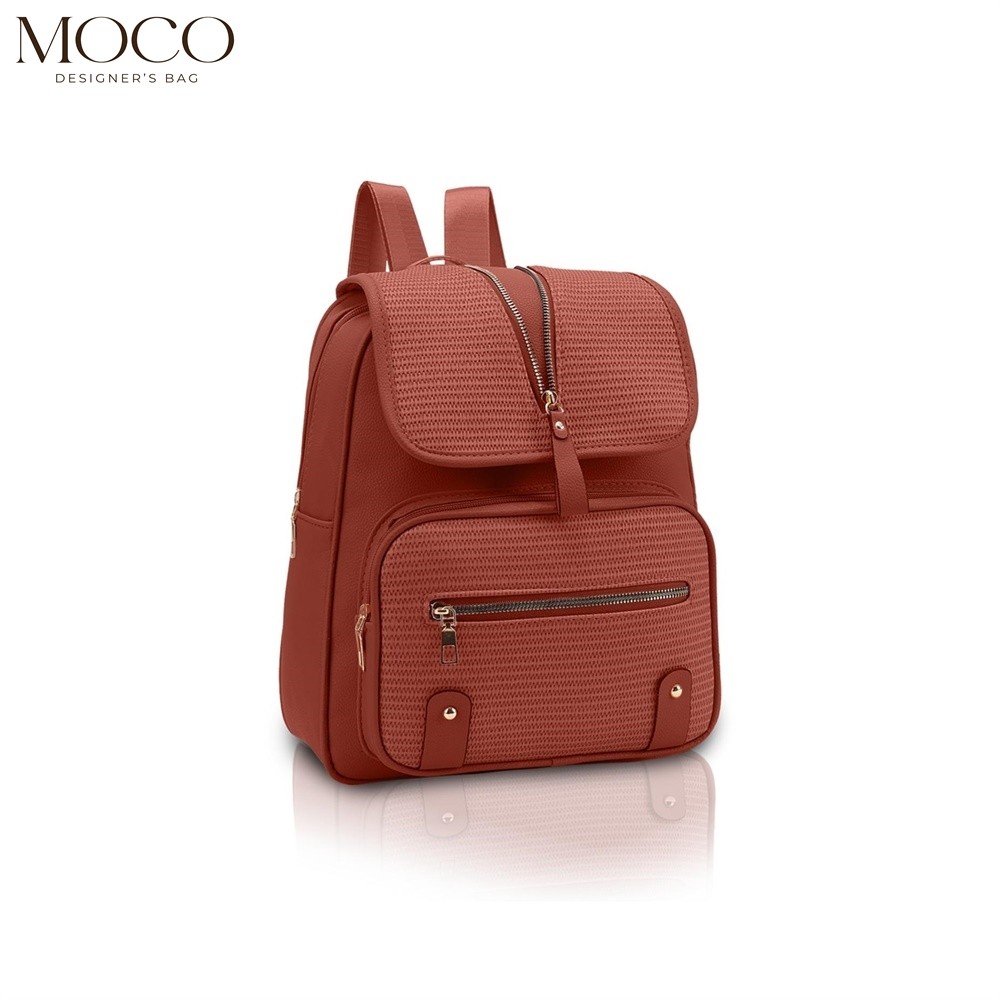 MOCO Korean Fashion Original Backpack Leather Bag For Large Storage ...