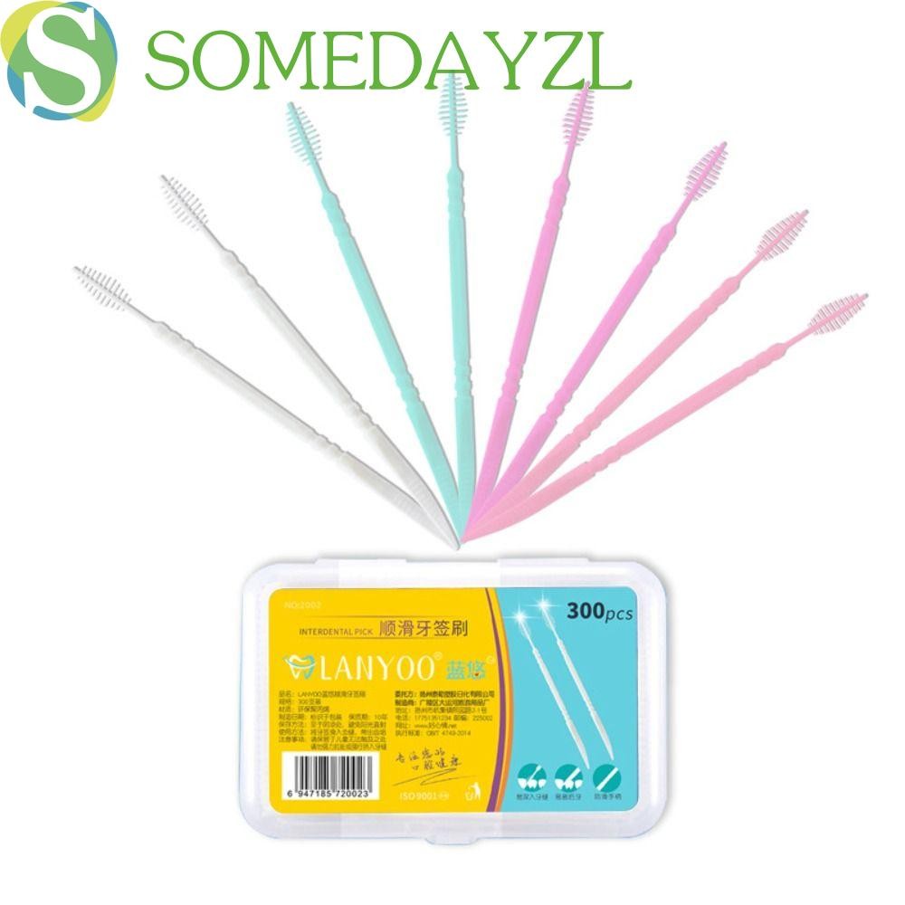 SOMEDAYZL 300/60 Pcs Double-ended Toothpick, Disposable Portable Fish ...