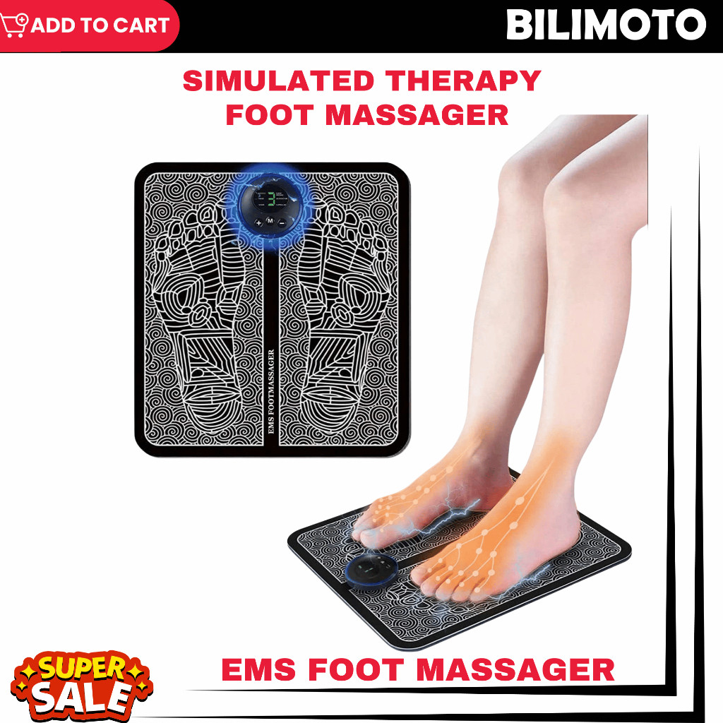 EMS Foot Massager Therapy Machine – Electric Massage Mat for Deep ...
