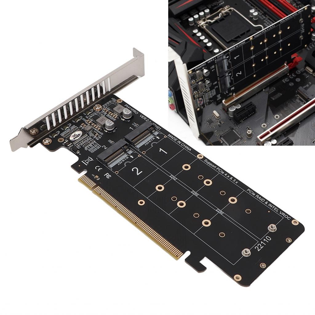 Iuxishop RAID Array Expansion Card PCIE X16 To M.2 M KEY 4x32Gbps ...