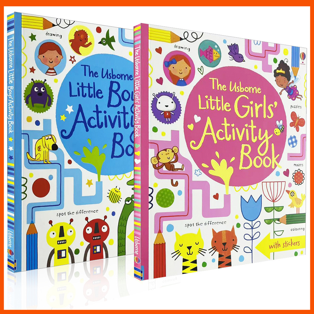 Usborne's Little Activity Series Books (Girls'/Boys') Sticker ...
