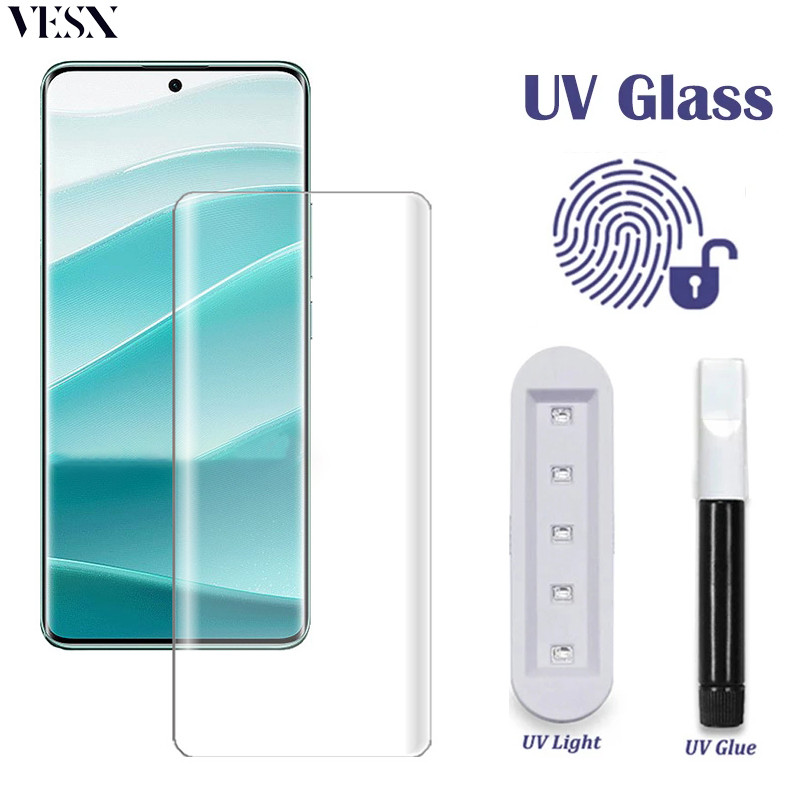UV Liquid Glue Full Tempered Glass Screen Protector Film For Redmi Note